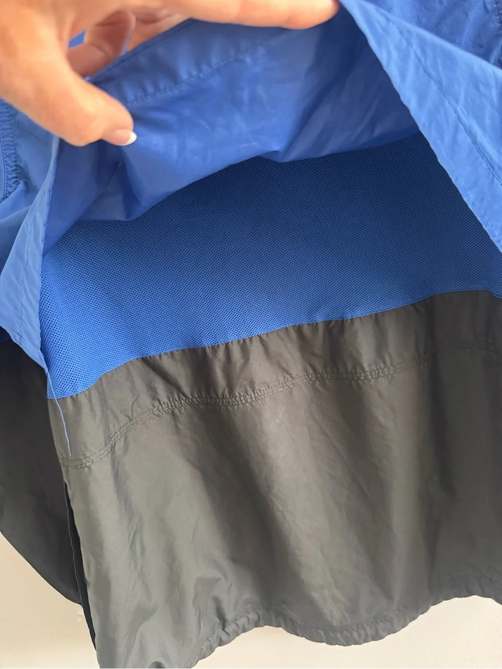 Nike Windrunner Hooded Windbreaker Jacket Blue Black XS Full Zip